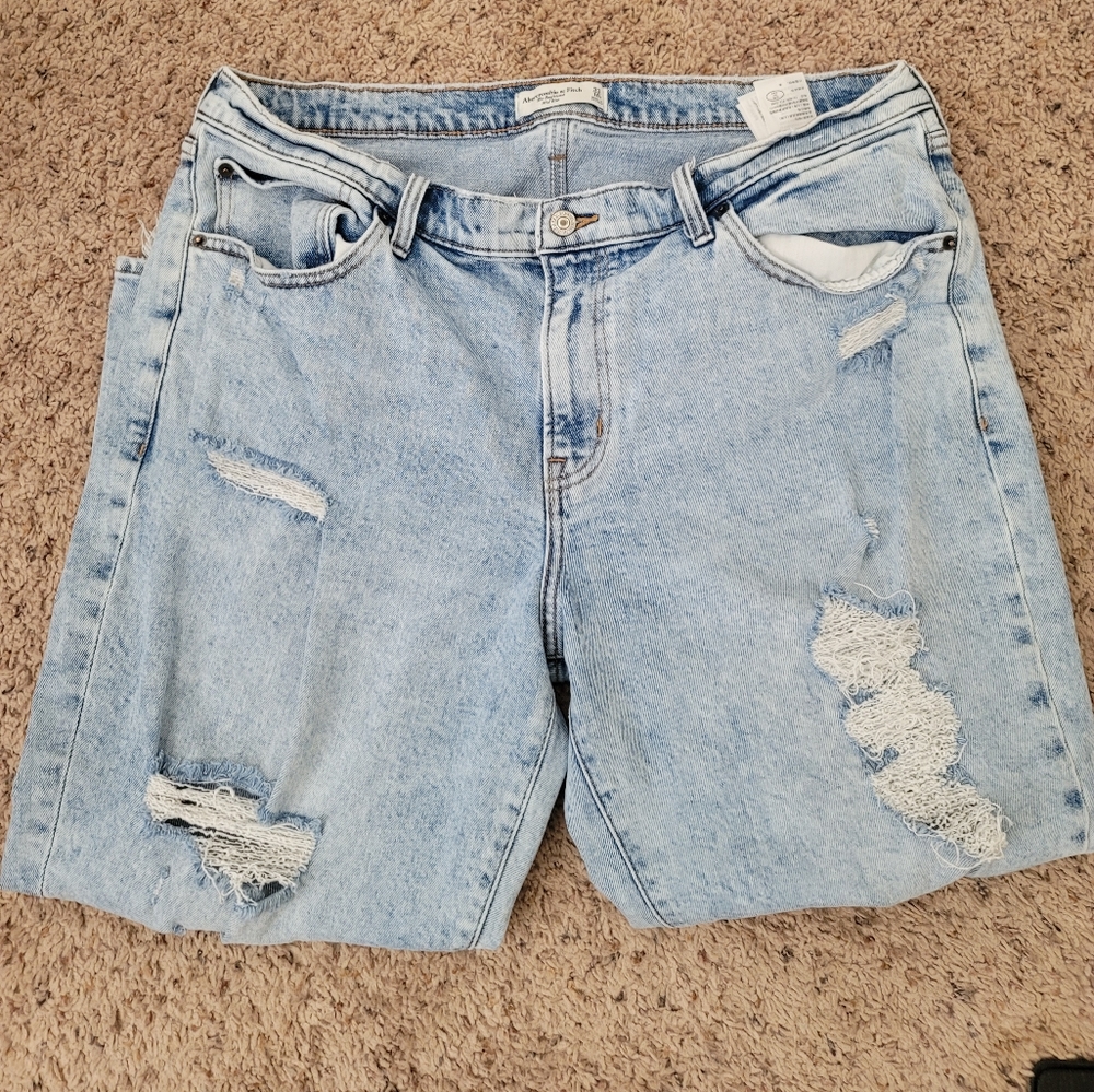 Abercrombie boyfriend mid rise